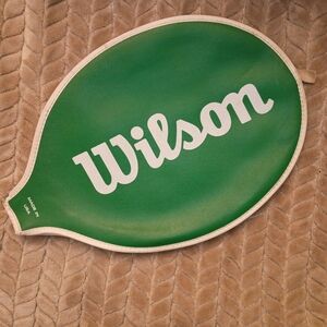 Wilson Green Racket Cover with White Logo
